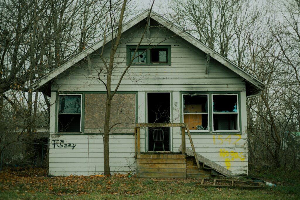 An example of an abandoned property (not Oxford)