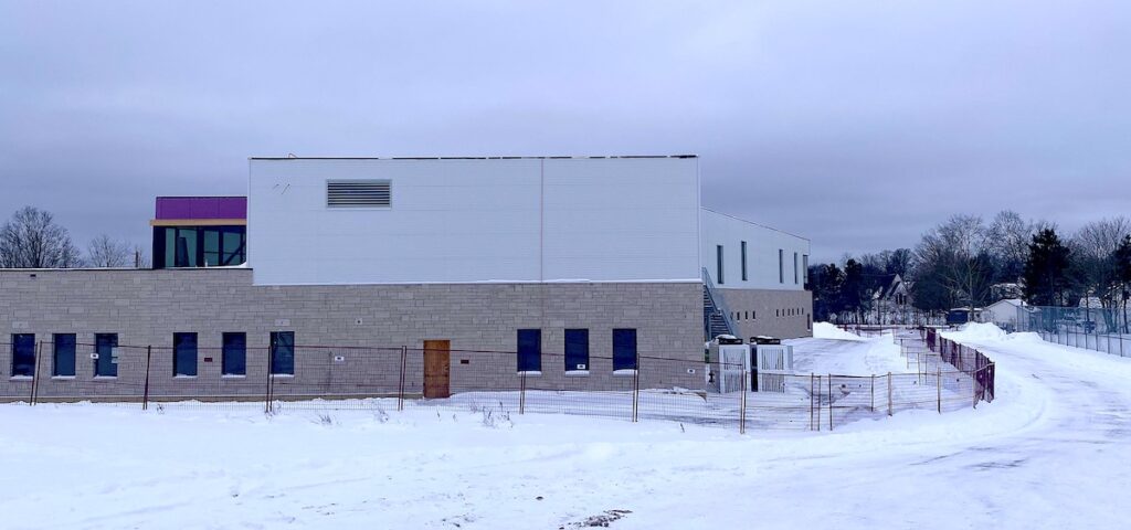 North side view of the new Oxford & Area Community Centre