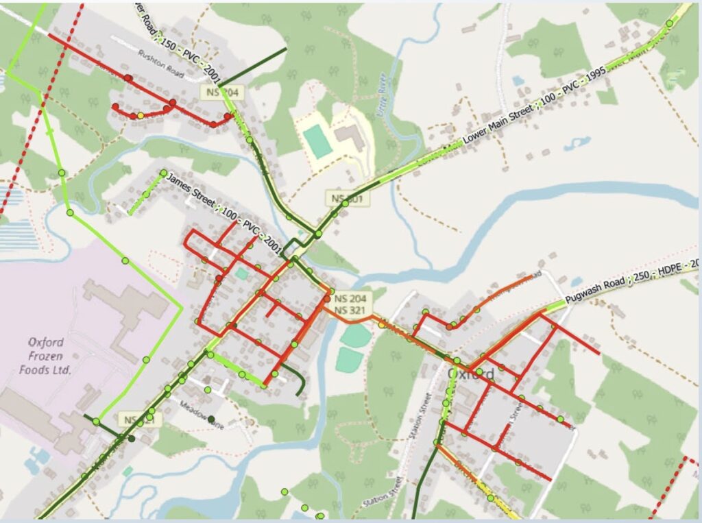 Town of Oxford, likelihood of  infrastructure  failure.