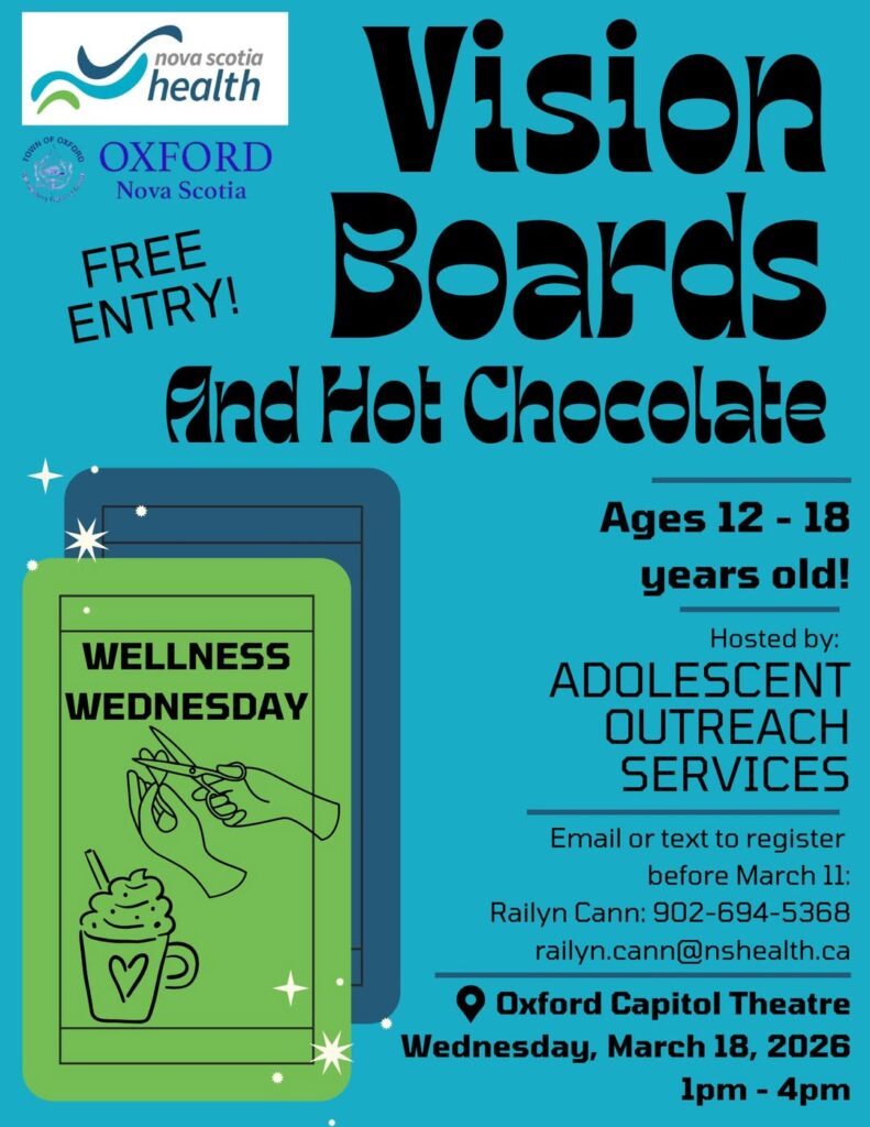 Nova Scotia Health - Youth Workshop - Vision Boards & Hot Chocolate (Ages 12-18)