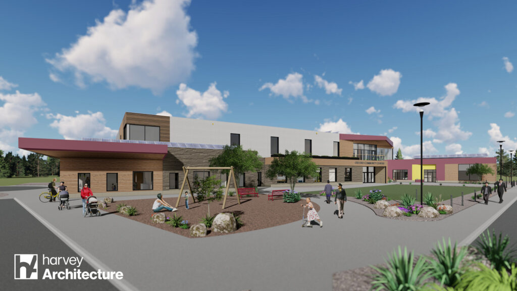 Architect's conceptual drawing of the new Oxford & Area Community Centre