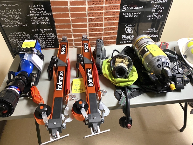 Some of the equipment purchased by the OVFD in 2025.
