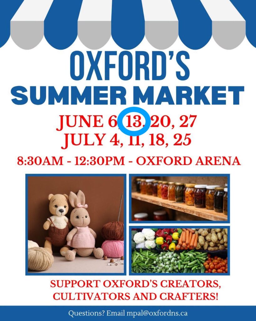 Oxford's Summer Market runs through June and July, on Saturday mornings!