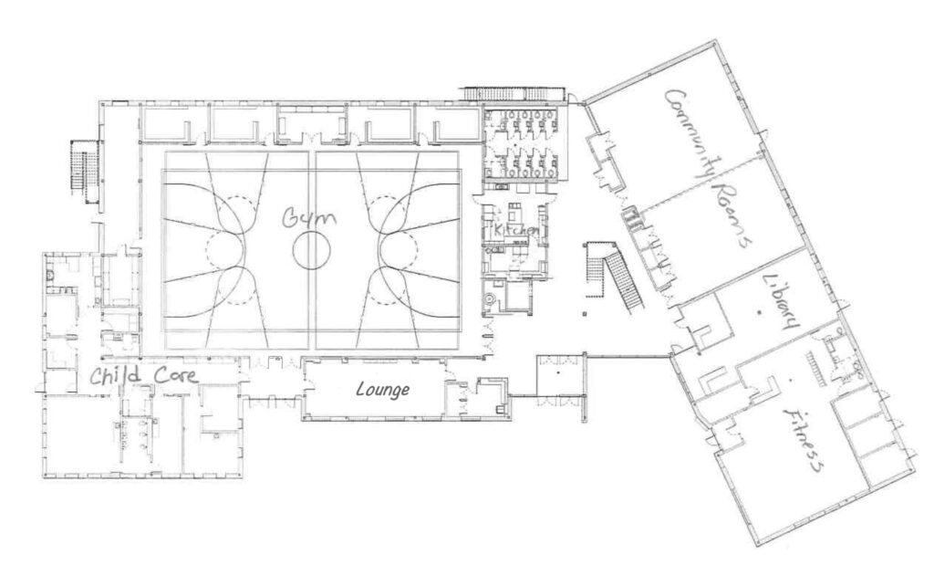 Layout of the new eastlink Wild Blueberry Centre, Oxford's $24.5-million community recreation facility