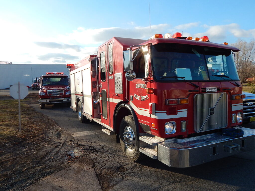 Oxford Volunteer Fire Department trucks
